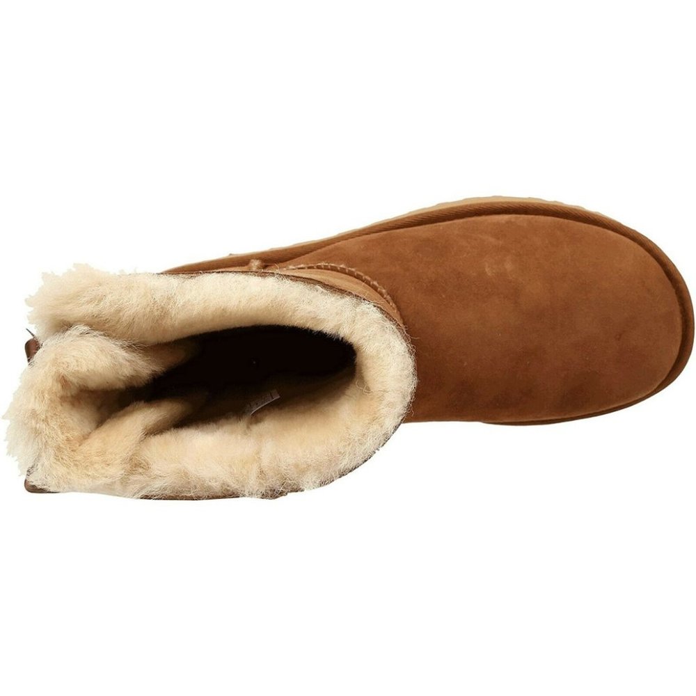 UGG Women's Bailey Bow II Suede & Sheepskin Boots - Picture 6 of 7